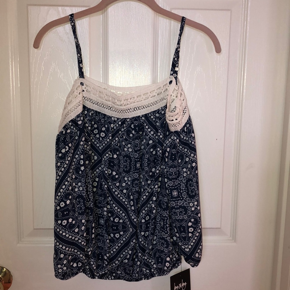 Off the shoulder shirt with straps